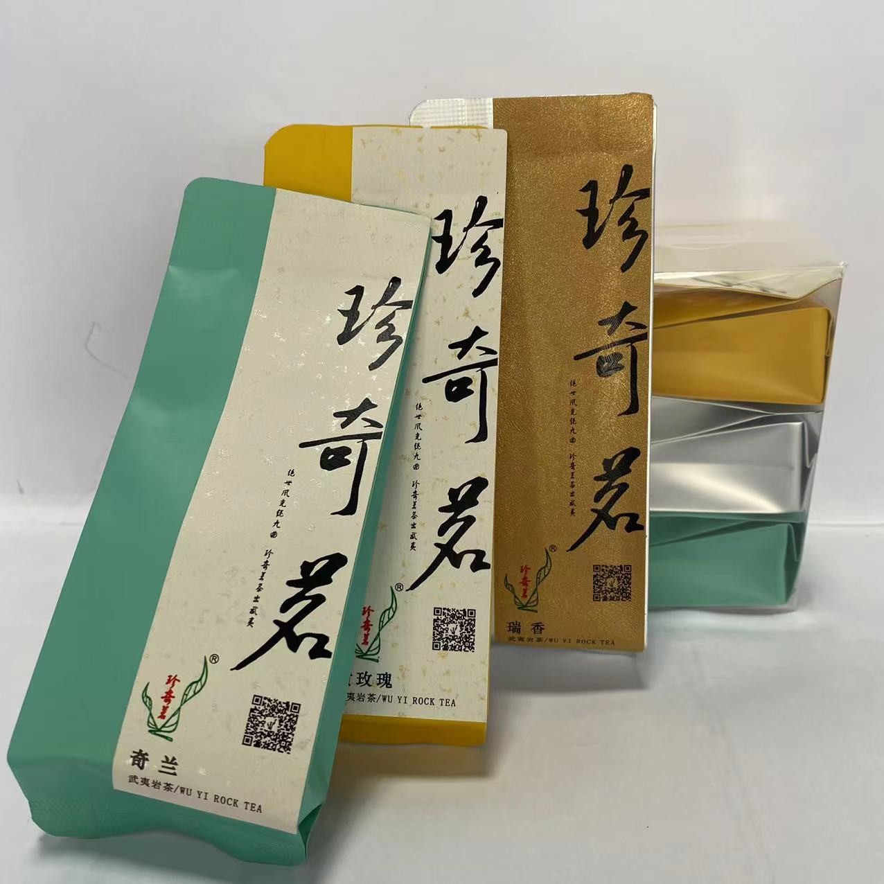 zhenqiming/珍奇茗半发酵岩茶奇兰瑞香黄玫瑰品鉴装各2泡共50g