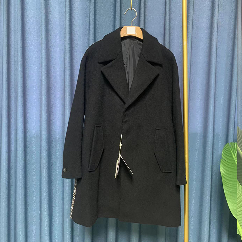 A353    女装  新款冬装简约拼时尚中长款呢大衣  JOCC4605