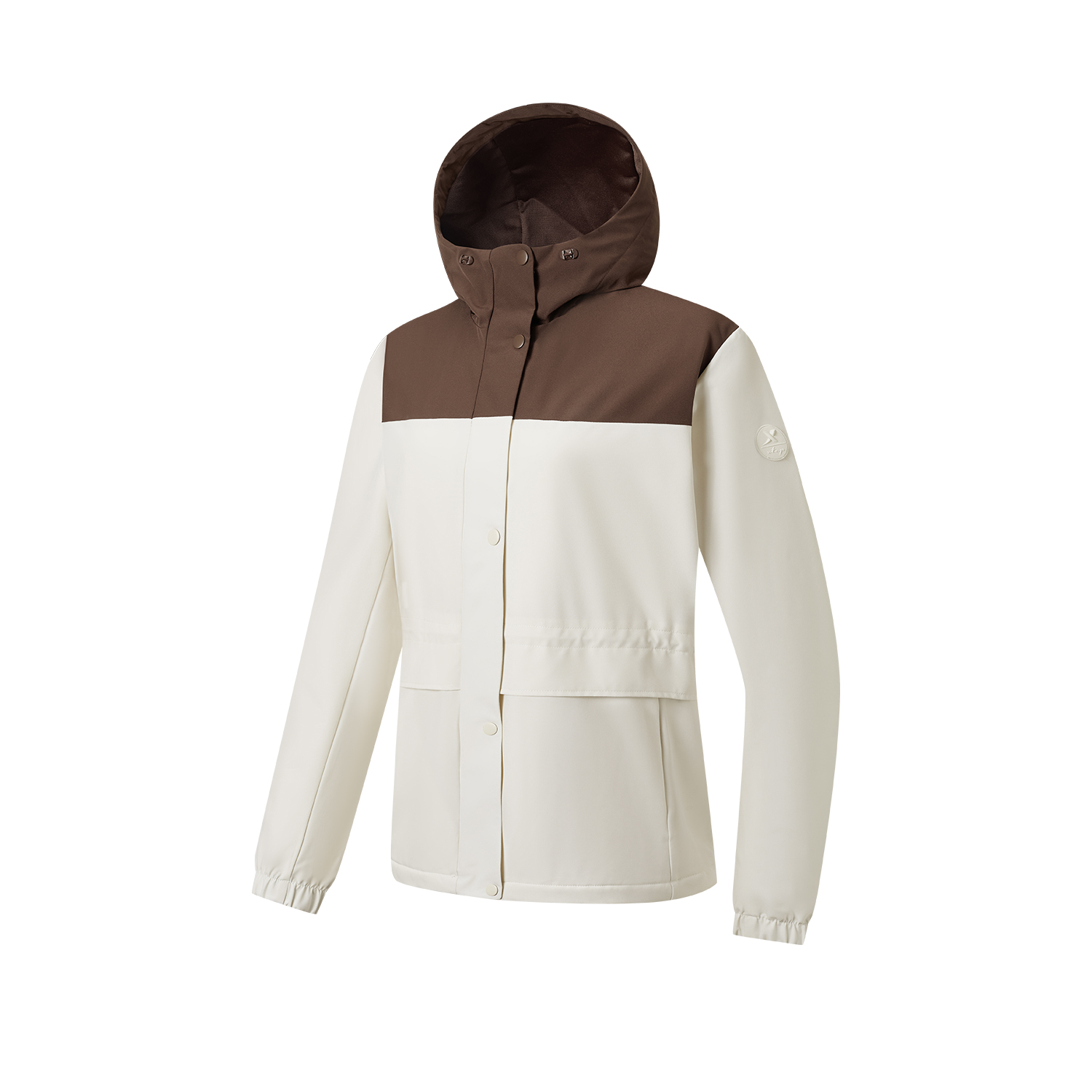 特步迎寒跃冬梭织厚外套女秋季新款运动休闲夹克风衣976428160109