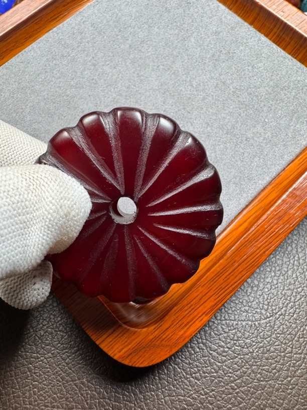 瓜形玛瑙扣子 大尺寸玛瑙颈饰 直径卡49+mm