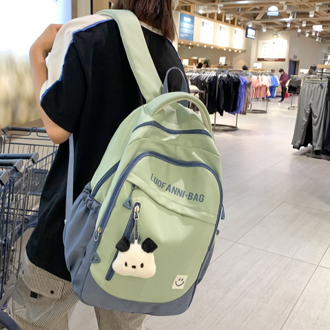 书包4-6年级初中高中生大学生女休闲百搭双肩包女2024新款大容量