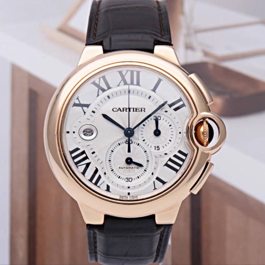 99新 Cartier/卡地亚 【金缘】蓝气球/单表/46.8X47.1mm