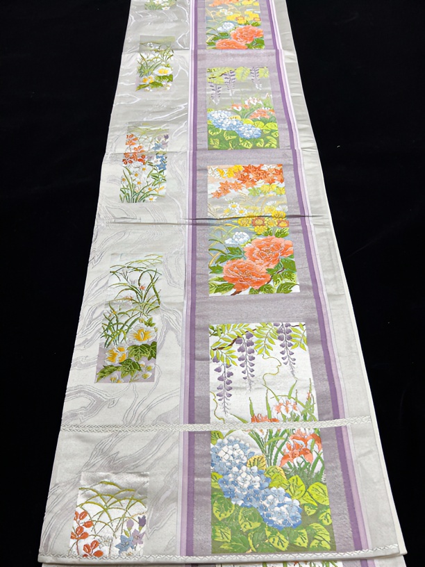 正绢西阵织和服布料家纺缎面，可剪裁成衣、手工DIY，中古回流～