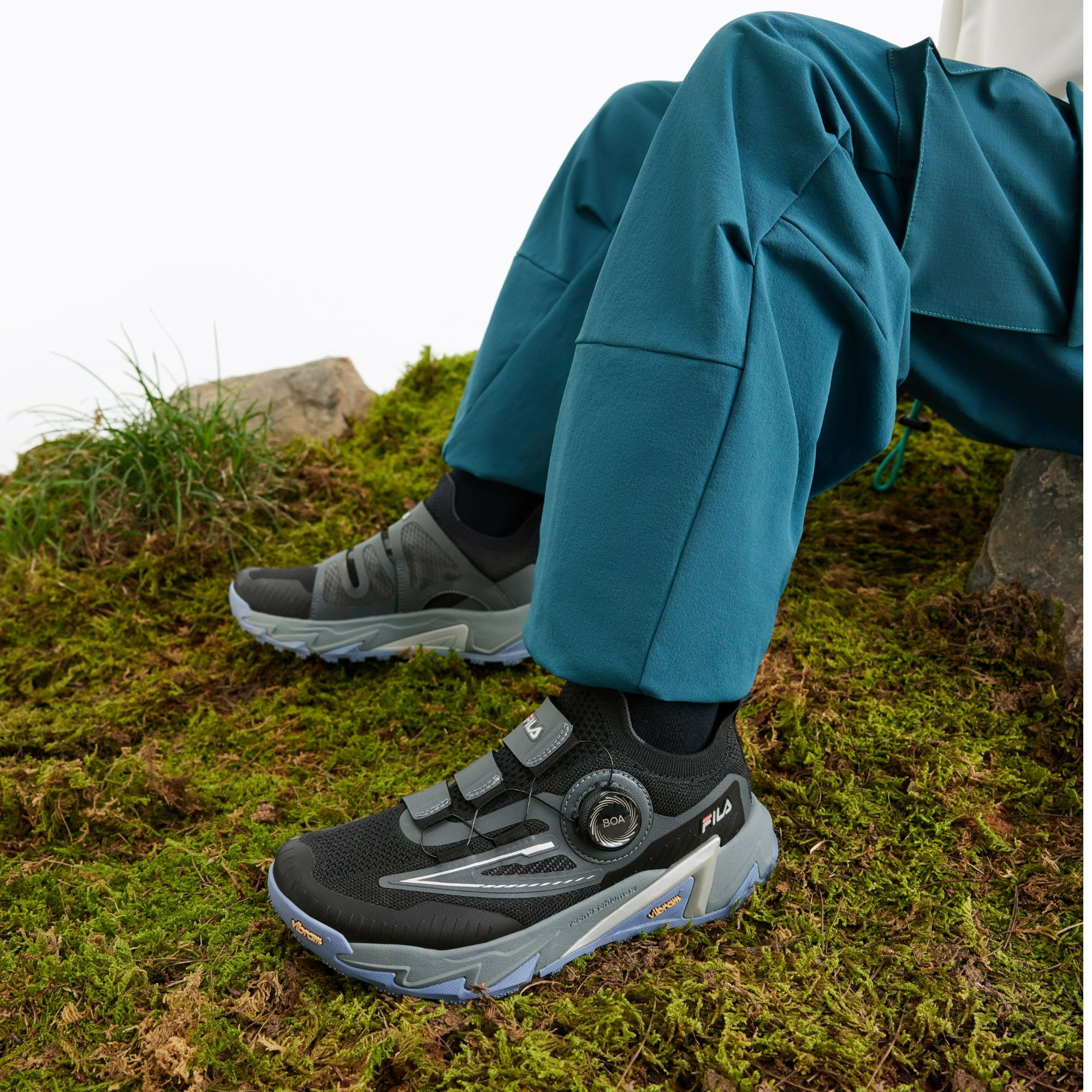 Fila/斐乐新款【中大童】舒适防滑BOA锁扣户外透气运动鞋K15B512502