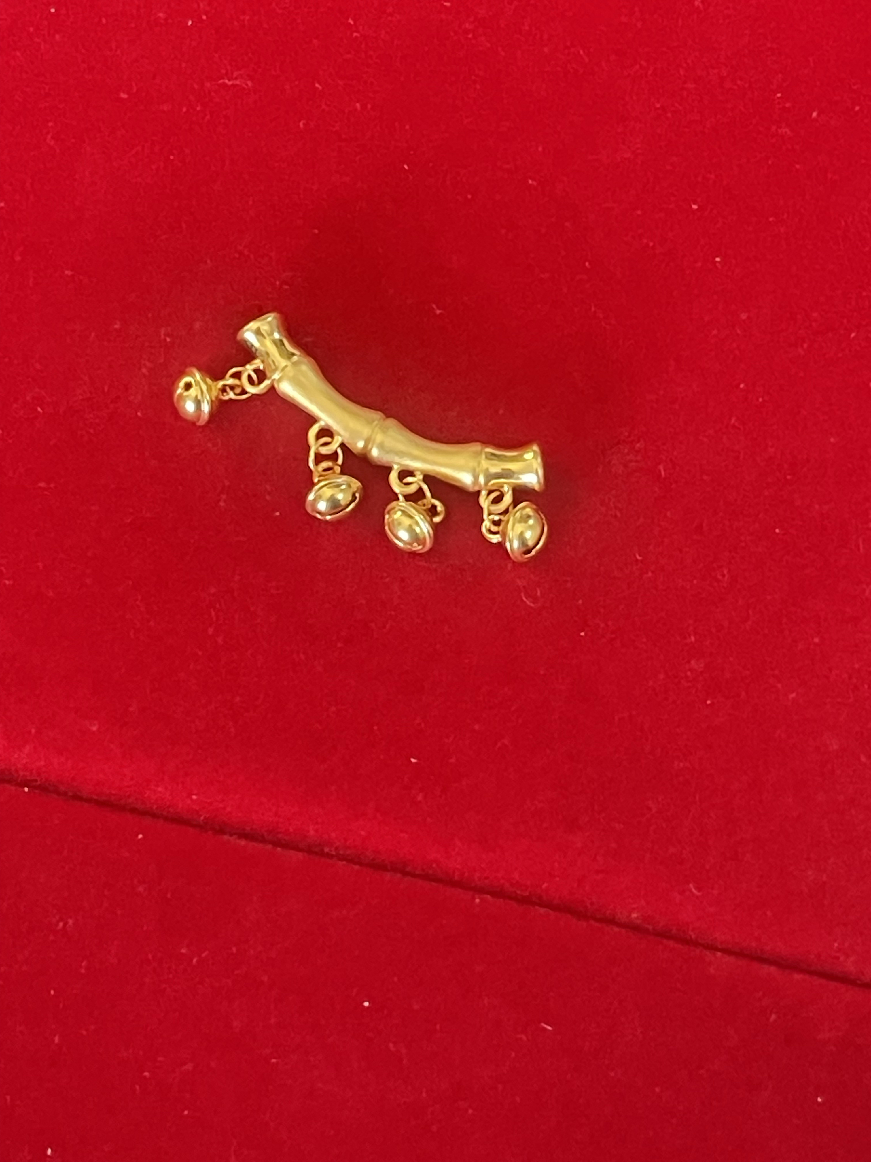足金999纯黄金竹节领导可自由diy