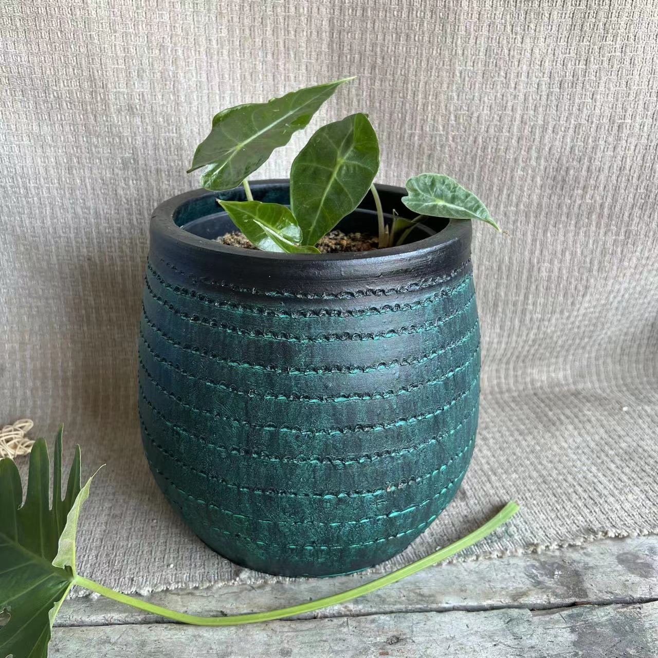 手工福利陶土仿古做旧陶罐 粗陶罐 鲜花绿植三角梅多肉大口径花盆