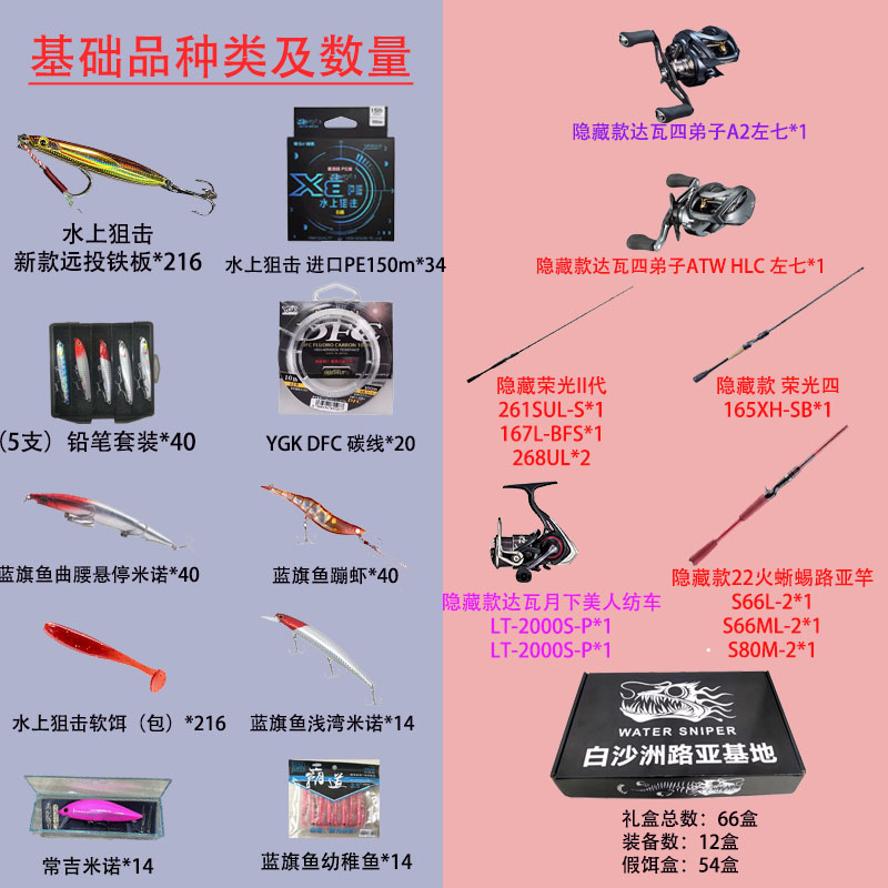 [直播拆盒] 白沙洲路亚基地 路亚系列 盲盒潮玩路亚假饵装备套装