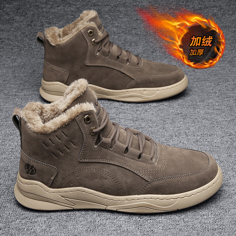 【早春款】纽伦堡冬季HUGOV德国厚绒超保暖休闲男靴D20231124GA