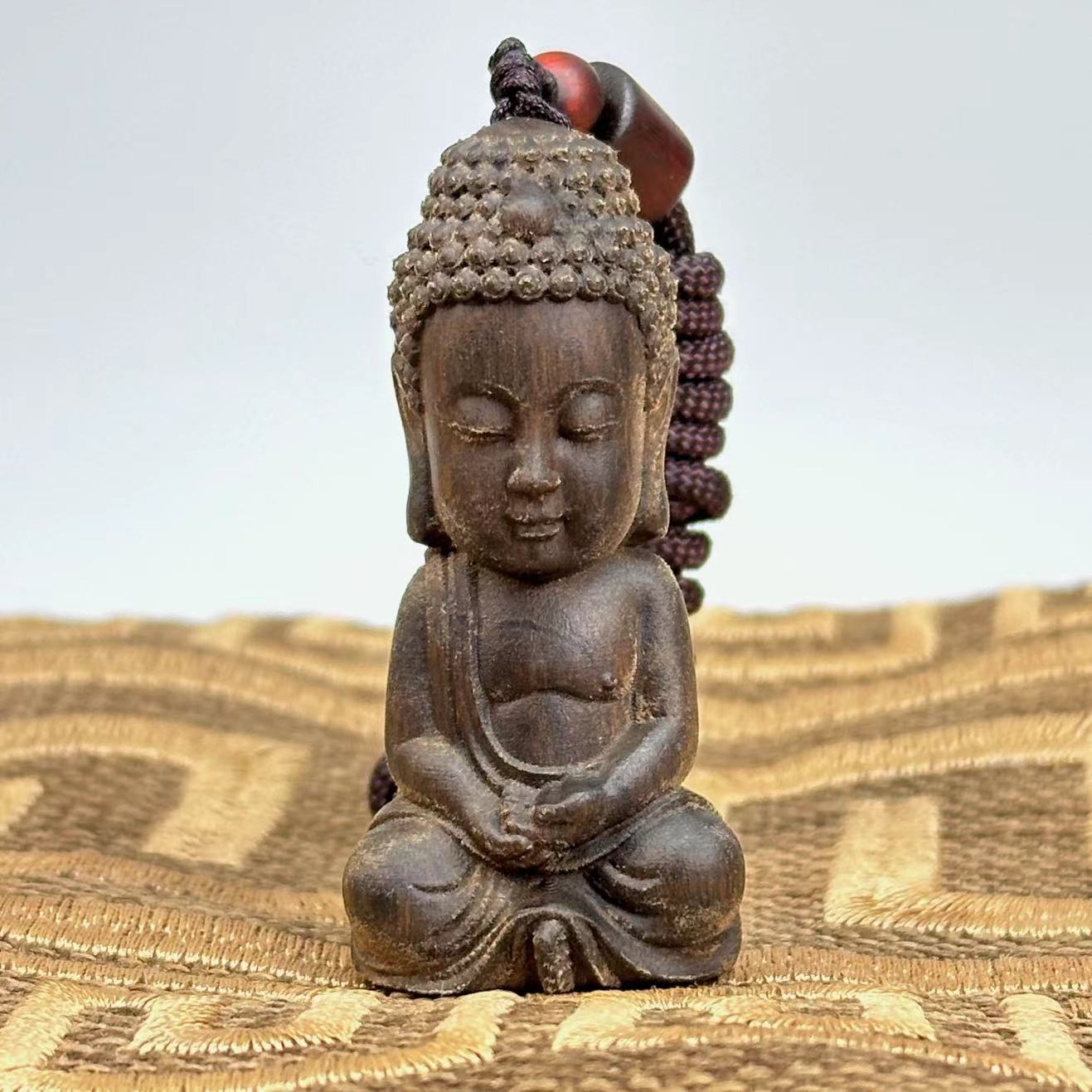 Q版宝宝佛   印泥达拉杆挂件把玩件5cm*2.5cm*2cm