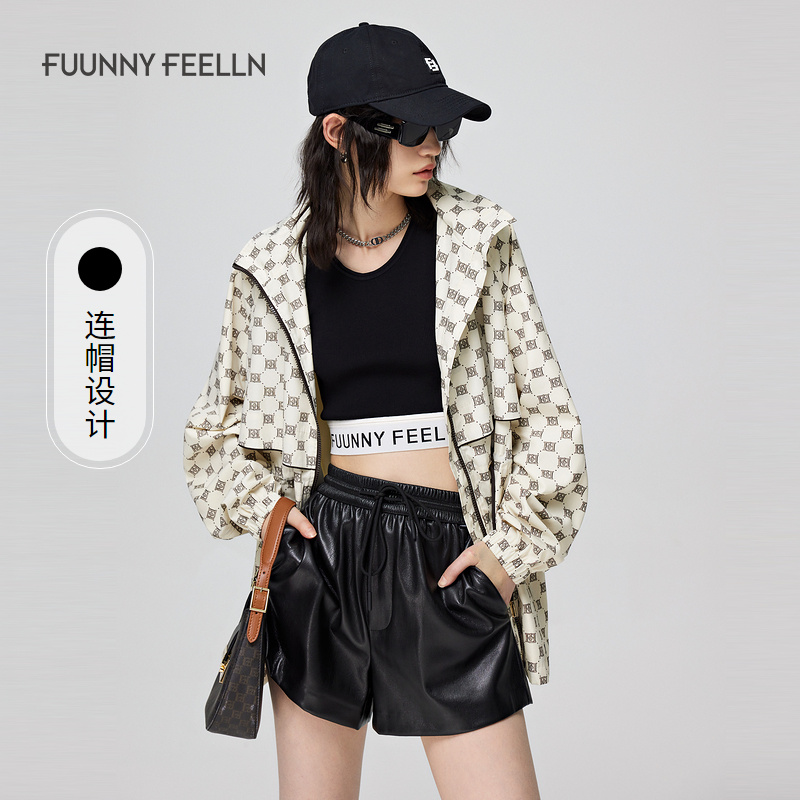 【粉丝专享】FF仿佛古老花短款外套女立领宽松时尚百搭气质FC00718