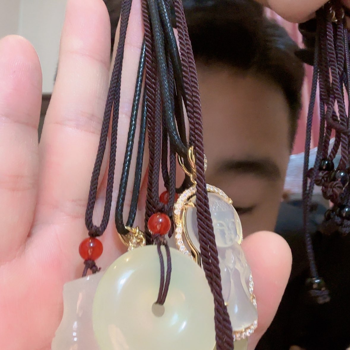 【闪购商品】蛇纹石玉珠宝奇石合金
