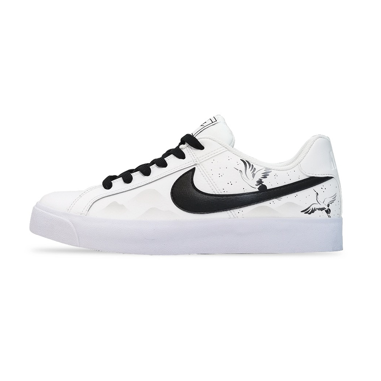 Nike/耐克手工绘画涂鸦时尚情侣复古白鞋低帮潮流男女【定制球鞋】