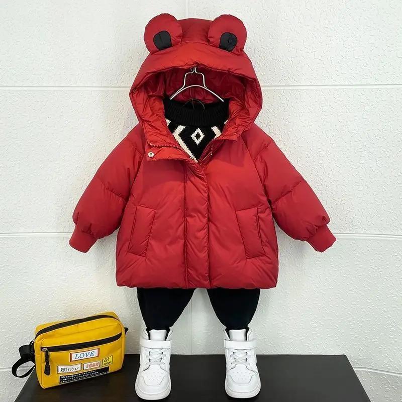 新品新年新衣2024新款儿童棉服服女童男童洋气短款小童卡通童装加