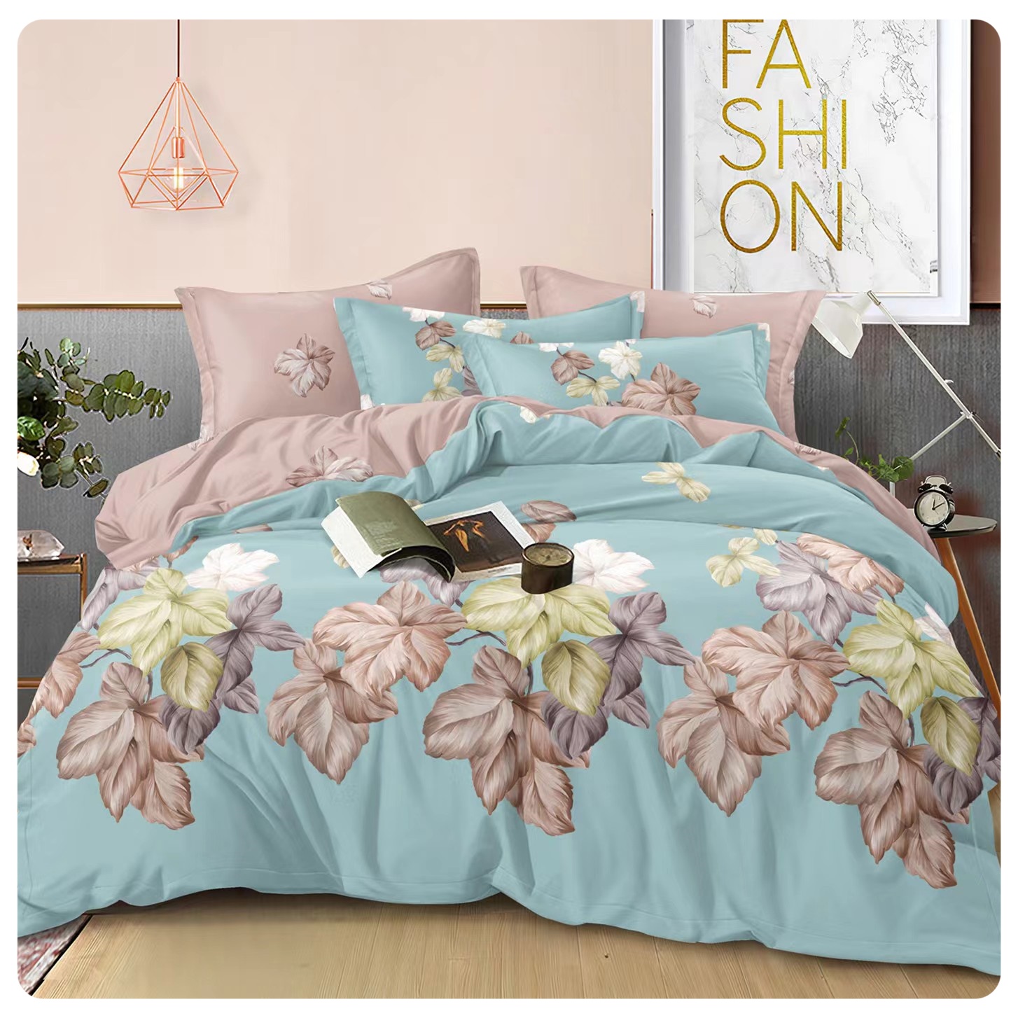 轻奢裸睡亲肤柔软四件套-清欢