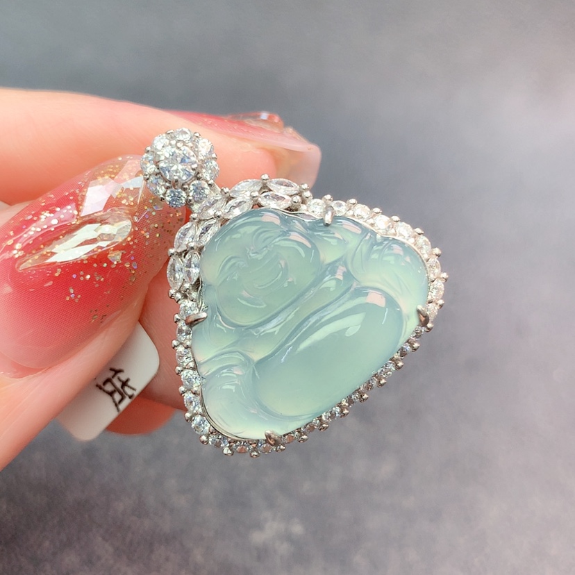 【闪购商品】翡翠挂件银S925镶嵌