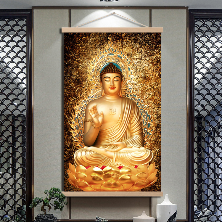 新中式释迦牟尼佛挂画
