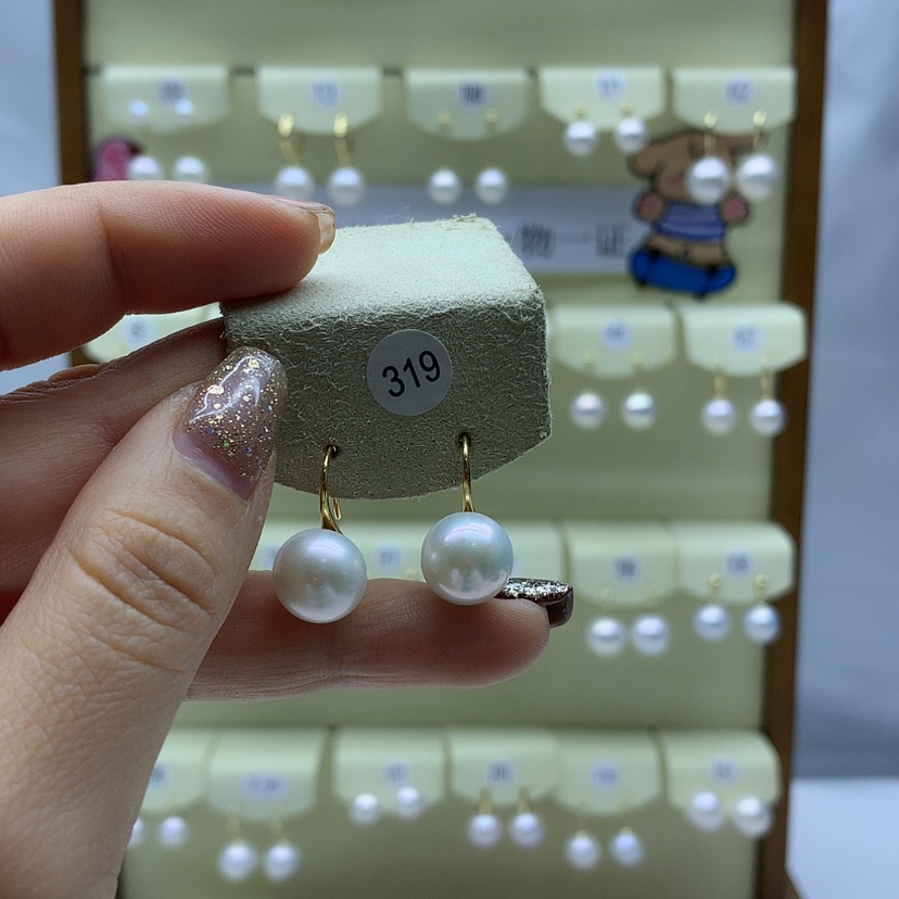 【闪购商品】淡水珍珠耳饰银S925镶嵌