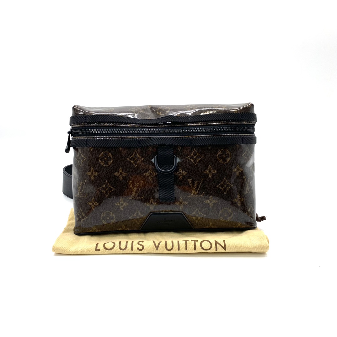 95新 LouisVuitton/路易威登  老花水晶皮单肩斜挎包 尺寸26/18