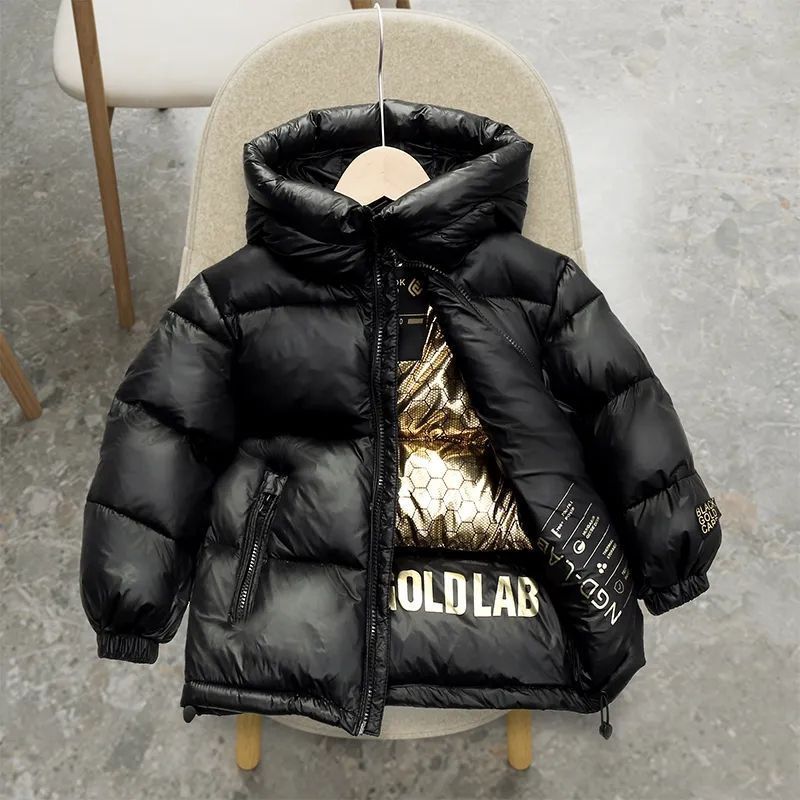 BLBLA爆款黑金儿童服男童女童亲子中大童加厚面包服韩版童