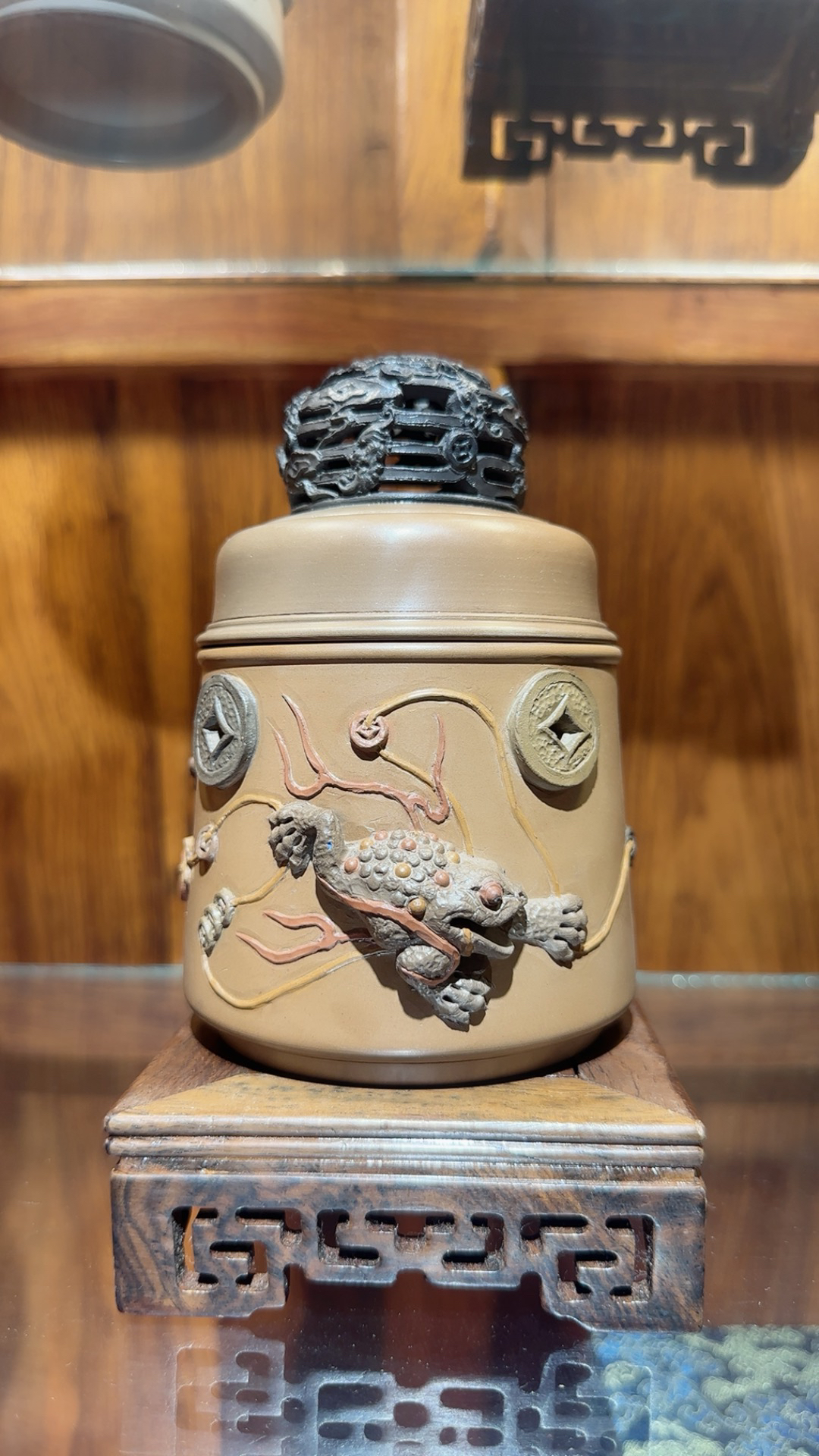 郭锡侠雕刻横调鸣虫叫罐单支价格不议价不包邮