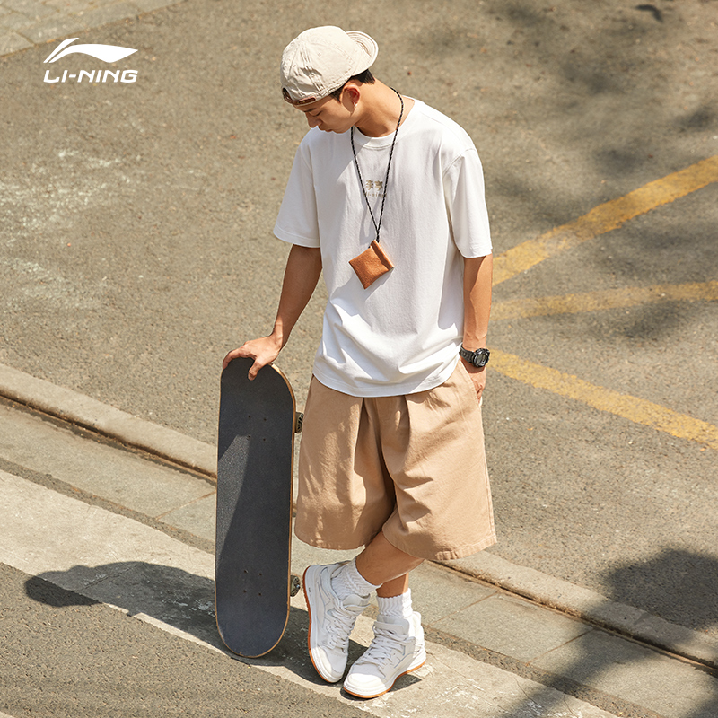 D李宁T恤男女欧若轻机能休闲顺滑透气运动上衣AHSU793