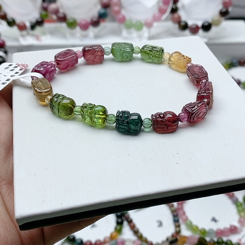 【闪购商品】碧玺手链未镶嵌逗****?