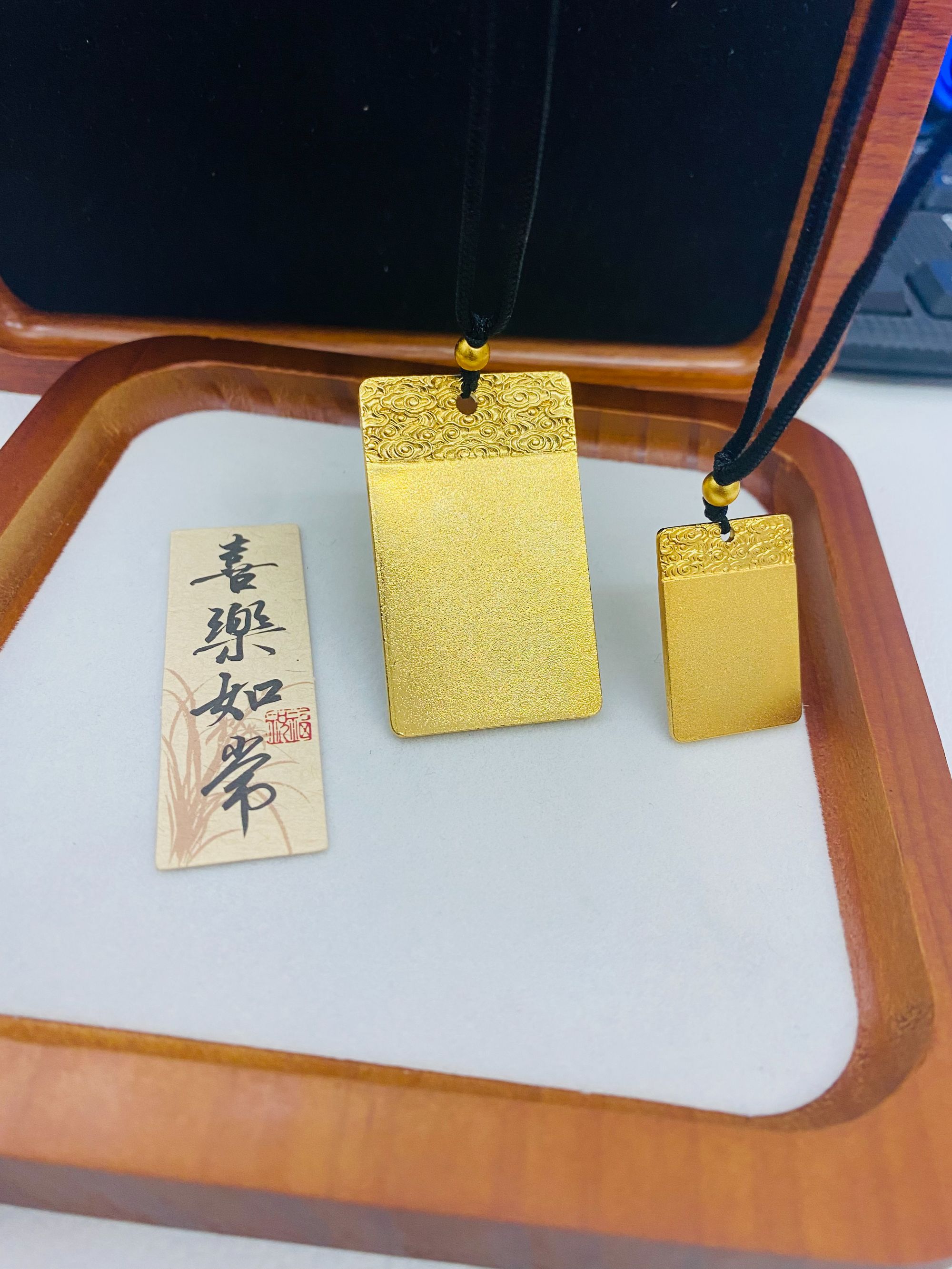 合金吊坠 合金无事牌大小吊坠时尚情侣同款实心设计