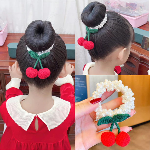 云岚大樱桃珍珠发圈甜美可爱发绳儿童发饰