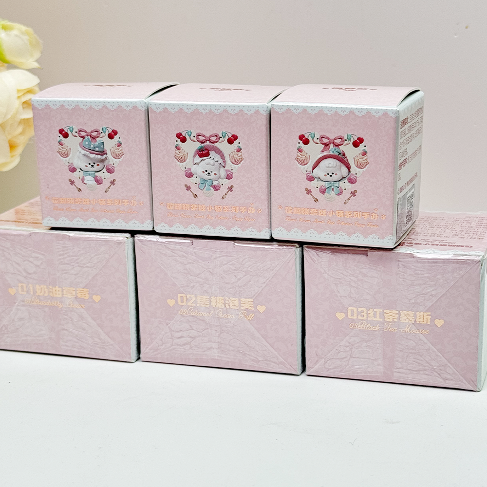 花知晓奈娃小铺系列奶霜唇泥03红茶慕斯02焦糖泡芙01奶油草莓正装