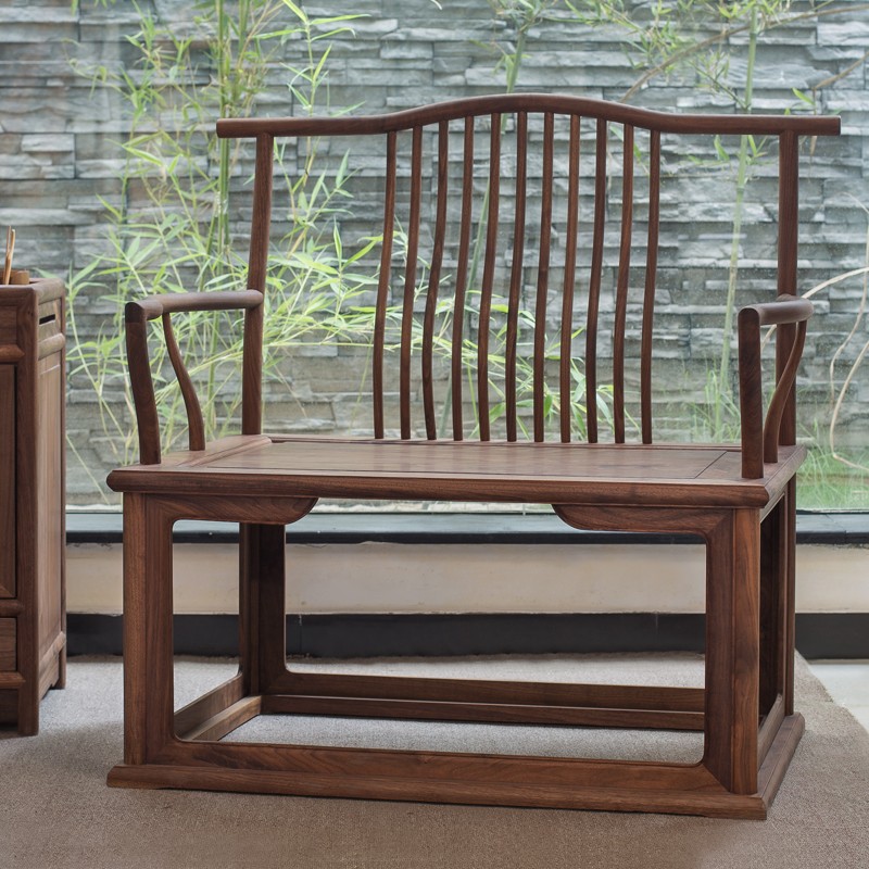 华堂荟黑胡桃木大禅主椅