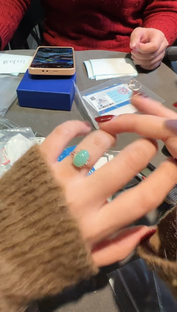 【闪购商品】翡翠戒指银S925镶嵌12230238