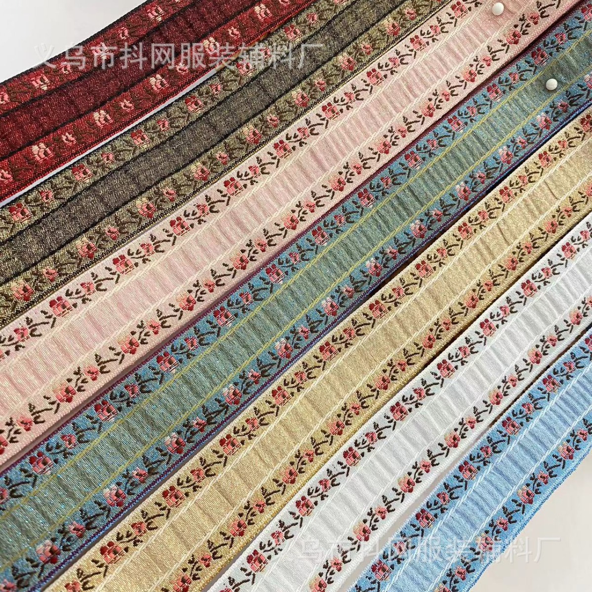 3cm手工DIY少数民族风提花刺绣演出服装辅料礼盒包装带