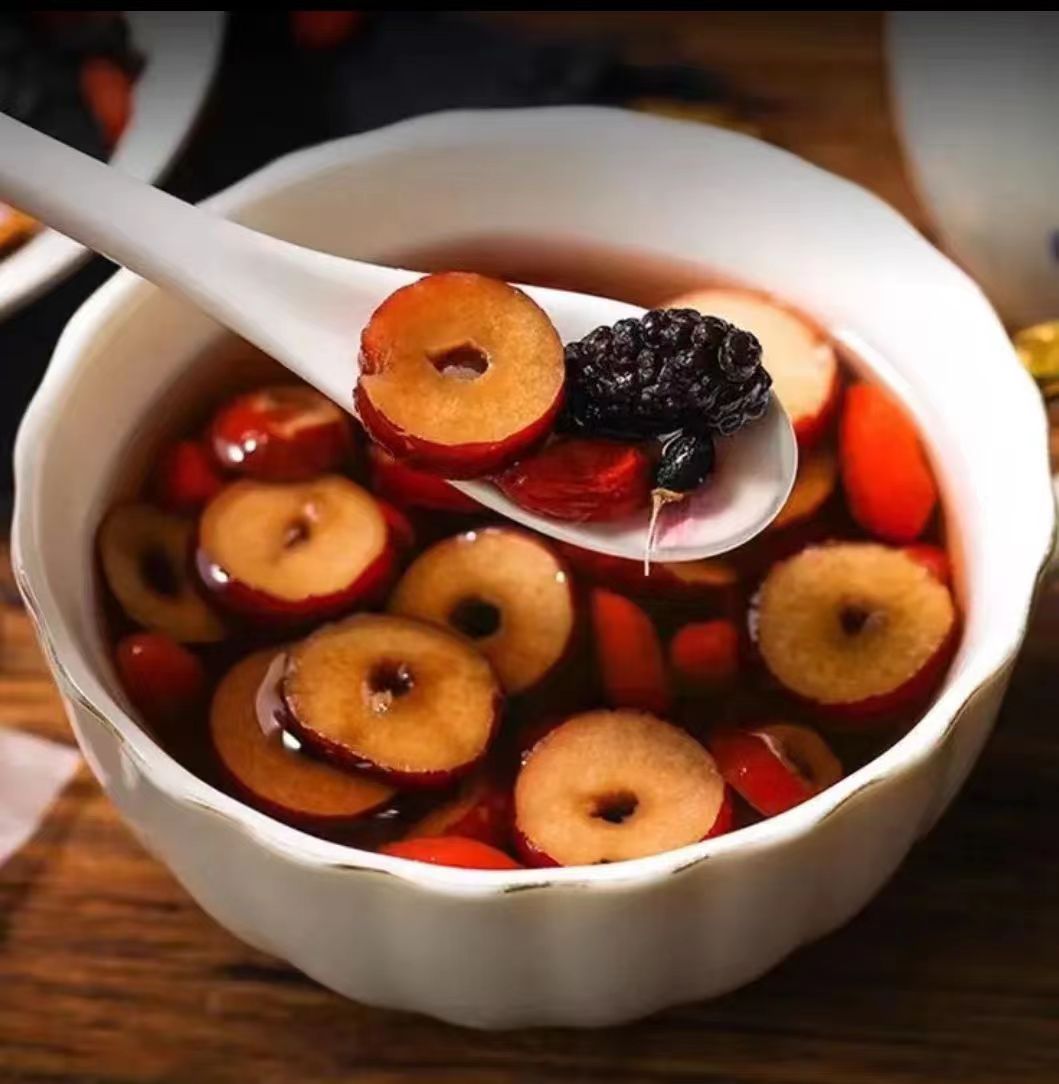 人参枸杞桑葚茶 一天一杯 五味谷方配比 四季常备男性组合茶