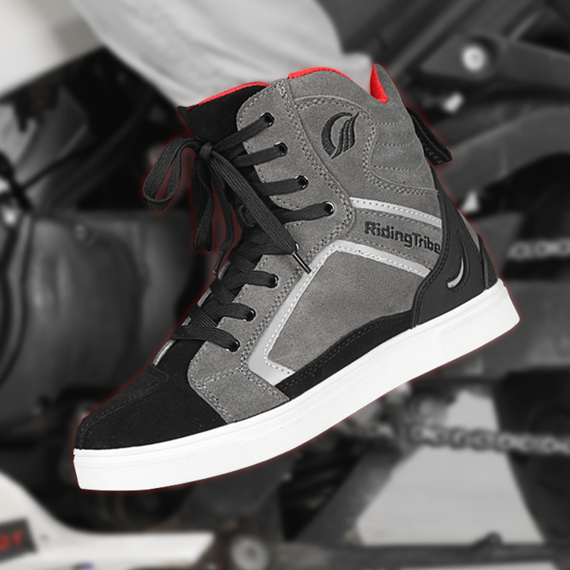 摩托车骑行鞋男夏季防滑防摔透气机车鞋通勤赛车鞋摩旅长途骑行靴