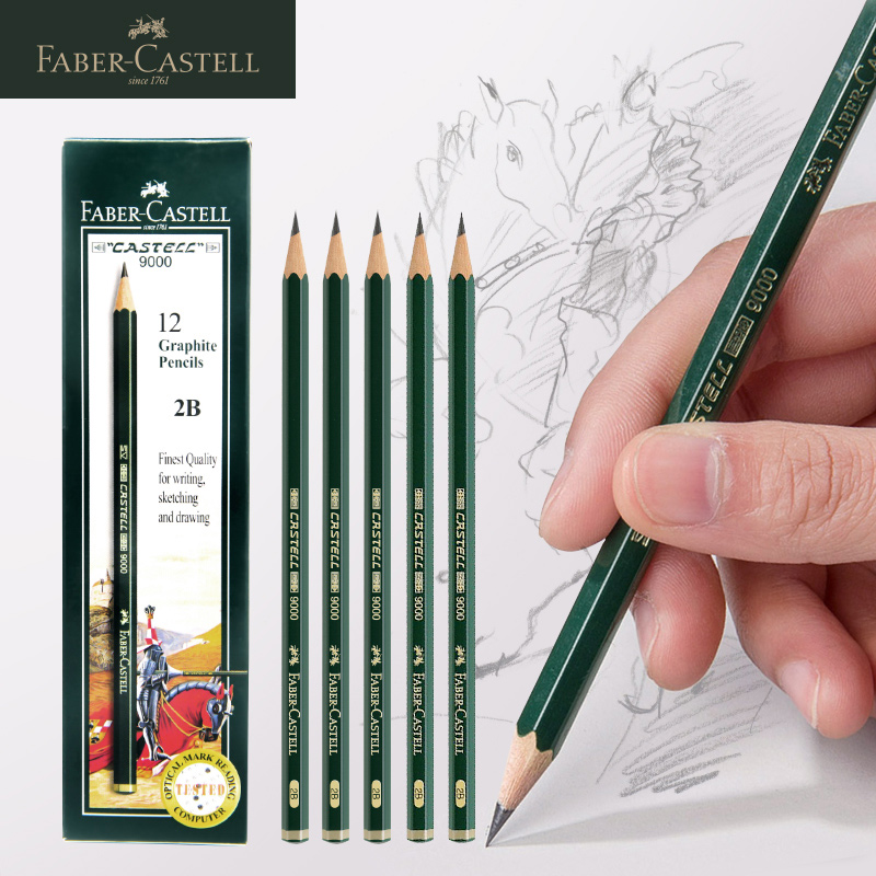 辉柏嘉素描铅笔套装学生用hb绘图绘画美术生专用2B比初学者手绘炭