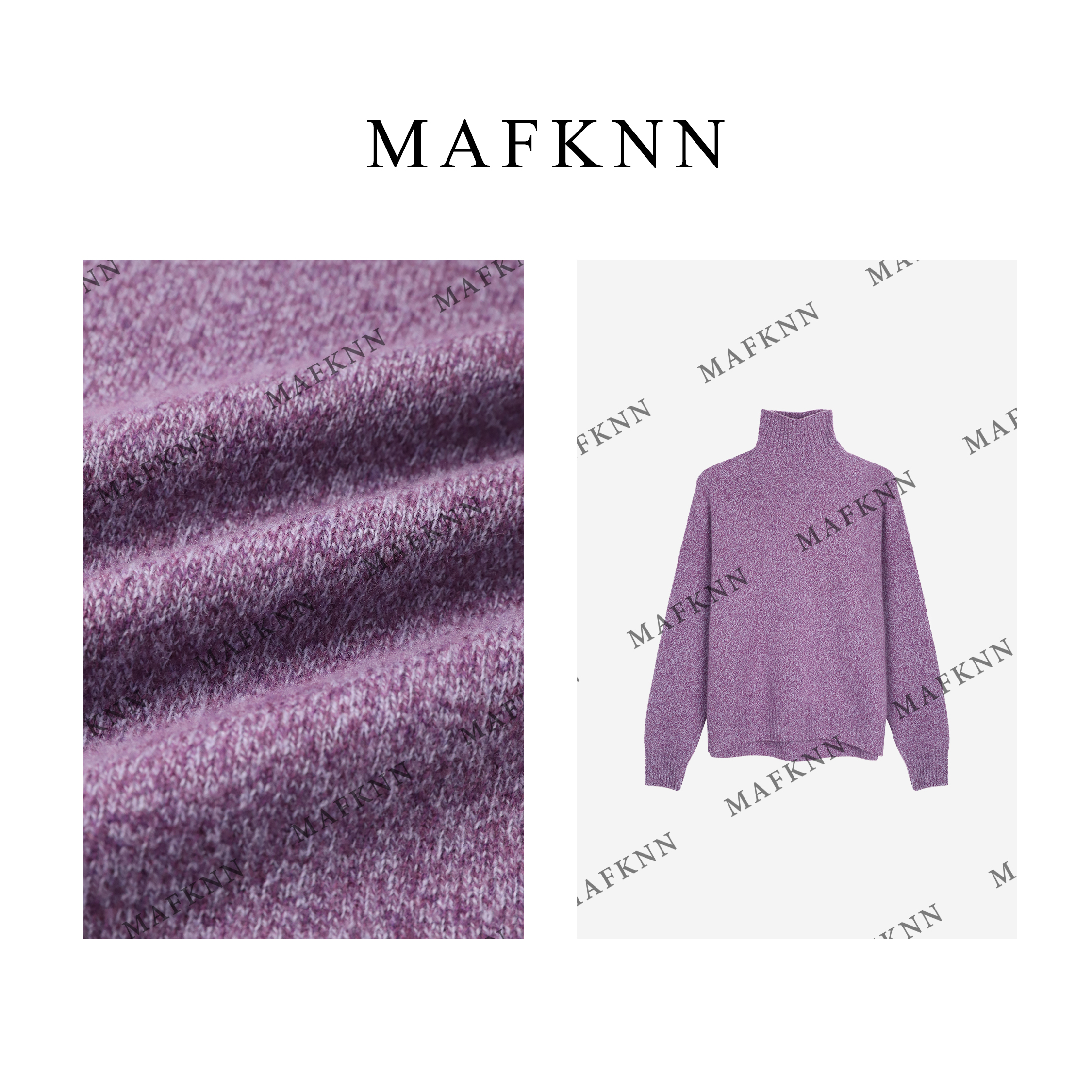 MAFKNN/玛肯【100绵羊毛】简约纯色百搭冬季内搭高领毛衣MK11520