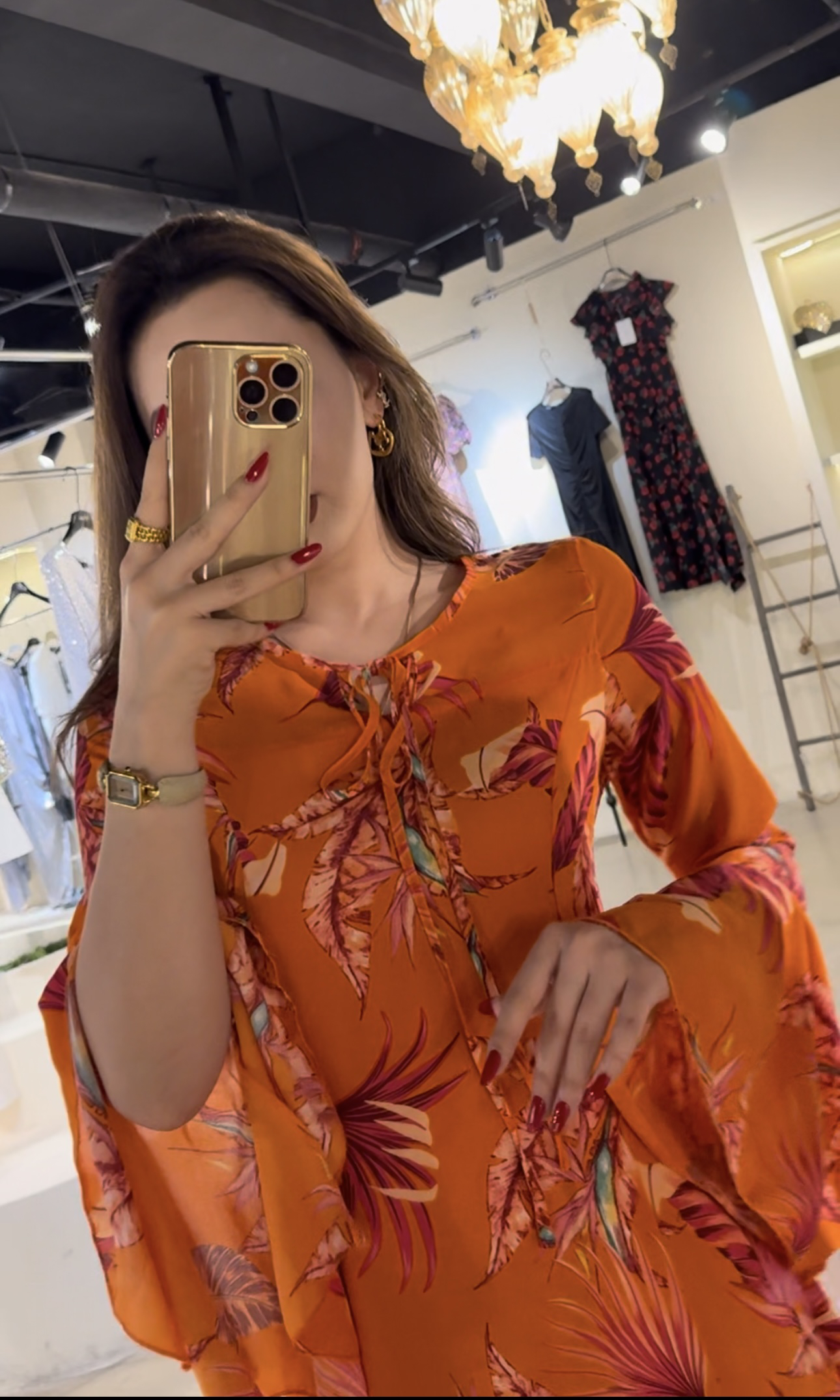 delyura自创喇叭袖短裙连衣裙女装连衣裙显瘦气质优雅时尚潮流韩