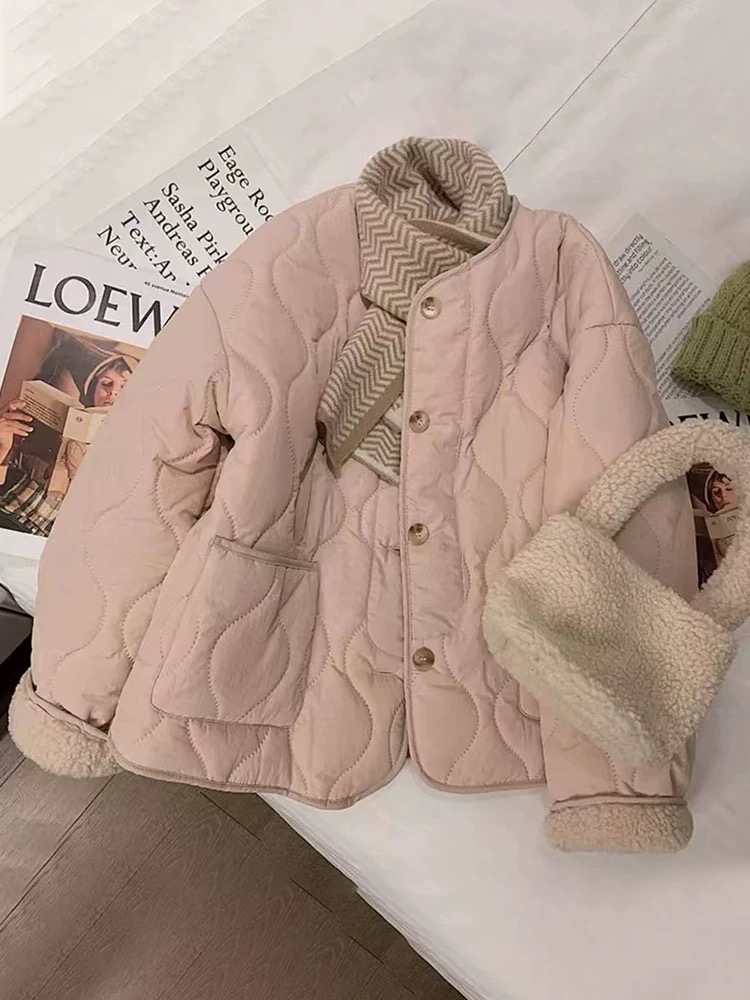 复古韩版加绒加厚短款秋冬季女短款潮棉衣