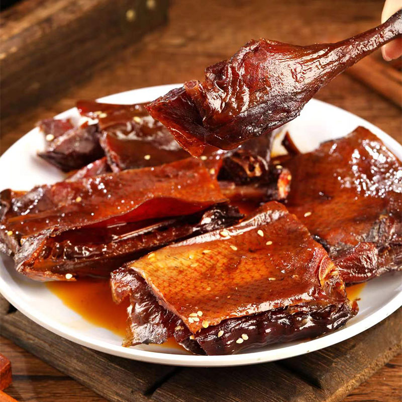 香辣酱板鸭湖南特产酱卤鸭肉麻鸭手撕酱板鸭分切5小袋净含量320克