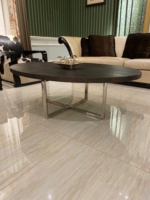 B15茶几 椭圆长几 