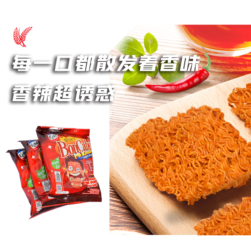 印尼原装进口迈芝香辣味干脆面小吃