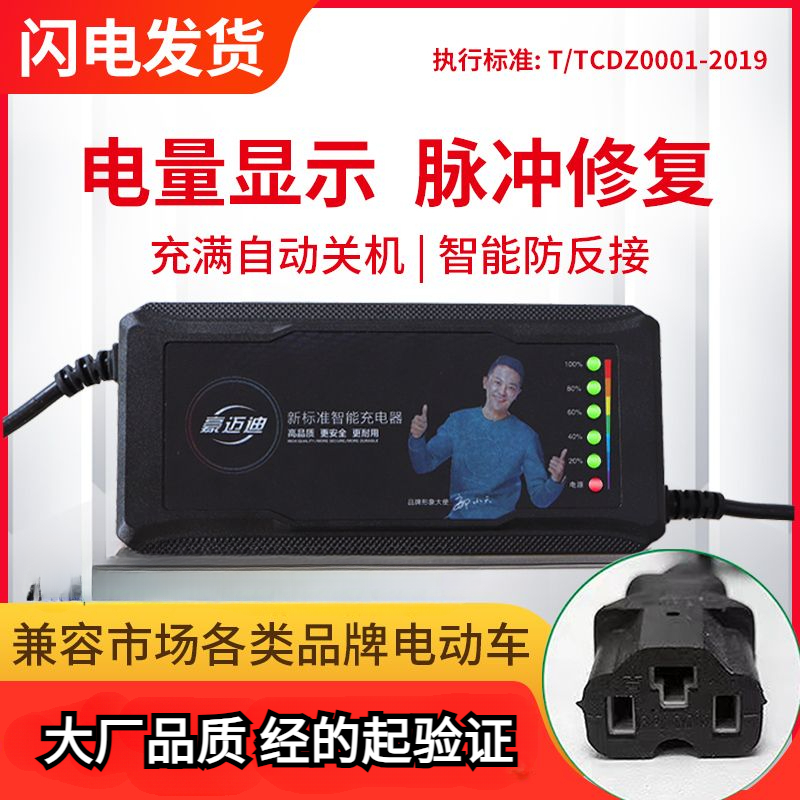 自动断电 电动车电瓶车大功率充电器48V60V72V20AH两轮三轮车通用