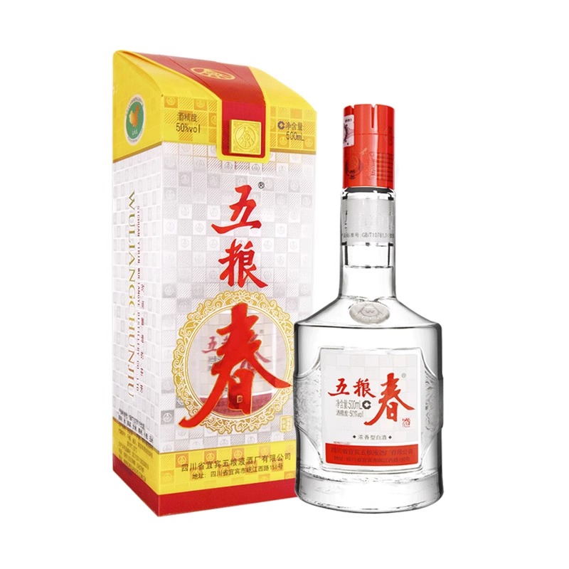 五粮液五粮春一代 浓香粮食酒50度500ml