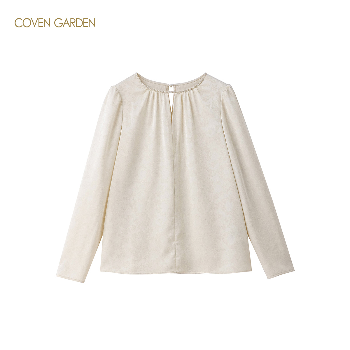 哥文花园 提花珠珠点缀精致华丽长袖衬衫 CLA4016270