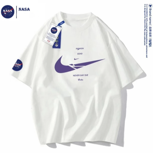 【NASA POSS联名】夏季潮流时尚百搭纯棉男女休闲运动百搭情侣T恤
