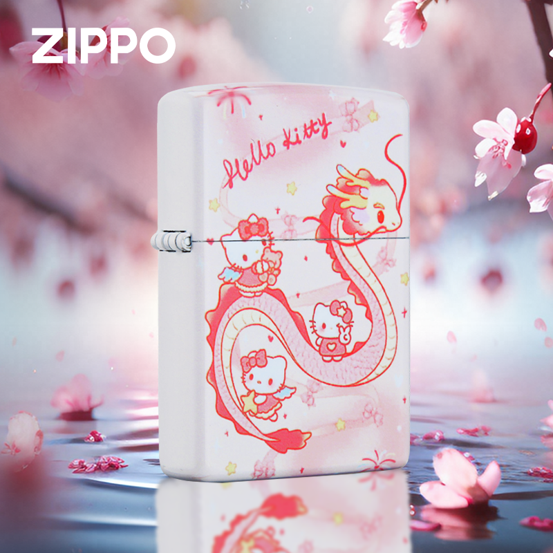 zippo打火机正品彩印龙运凯蒂猫高级轻奢送礼物原装防风DY9902CY