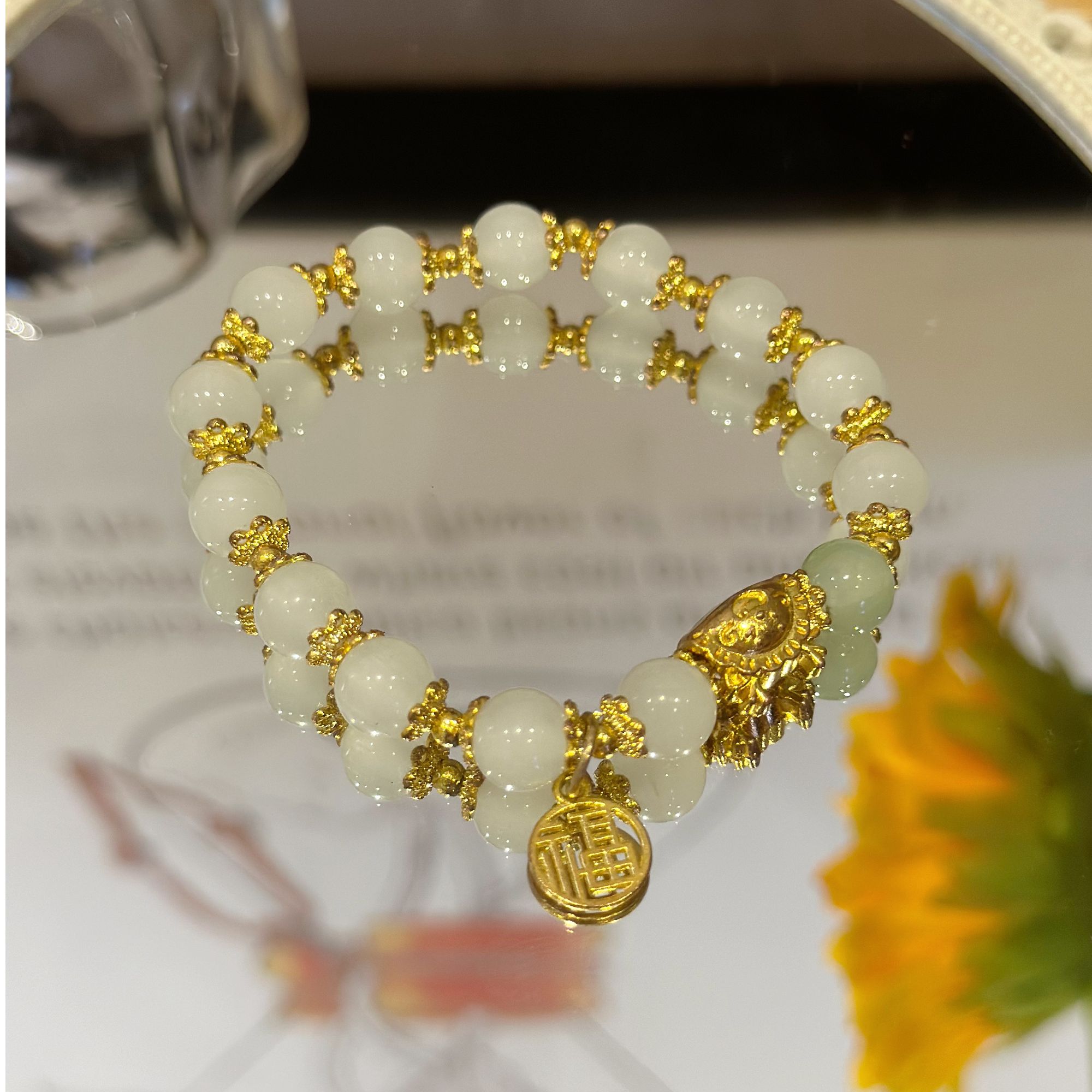  Q2龙饺福牌手串手链网红爆款本命年闺蜜同款小众