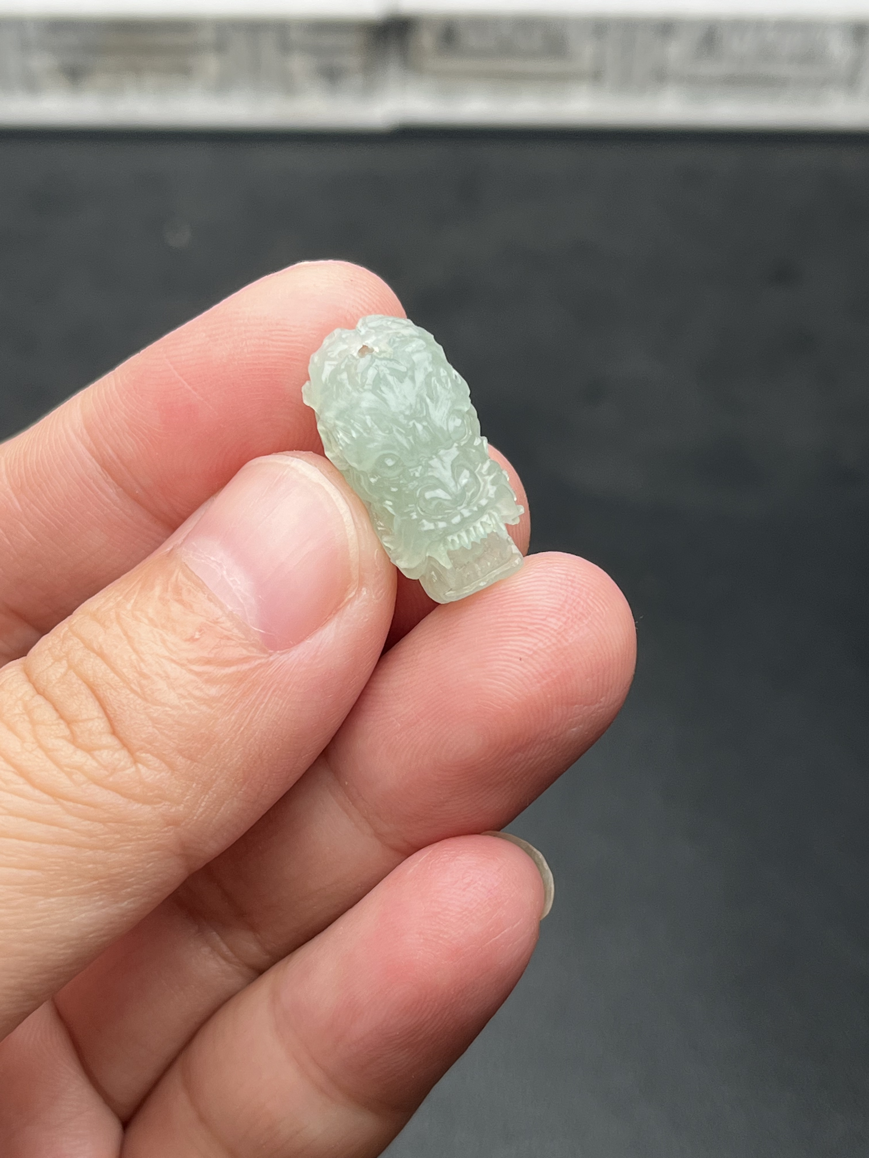 精品毛货翡翠龙头