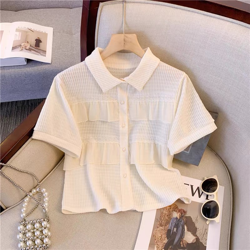 【一号链接】（直播间过款专用链接）夏季新款百搭短袖针织上衣女短款