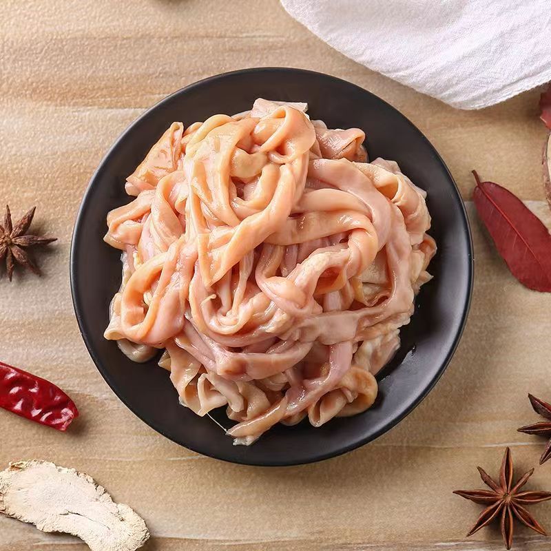 火锅脆鸭肠1斤装重庆火锅食材批发水发鸭肠商用爽脆 固体物60%